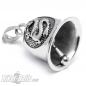 Preview: Dragon Biker-Bell stainless steel silver polished motorcycle lucky bell gift